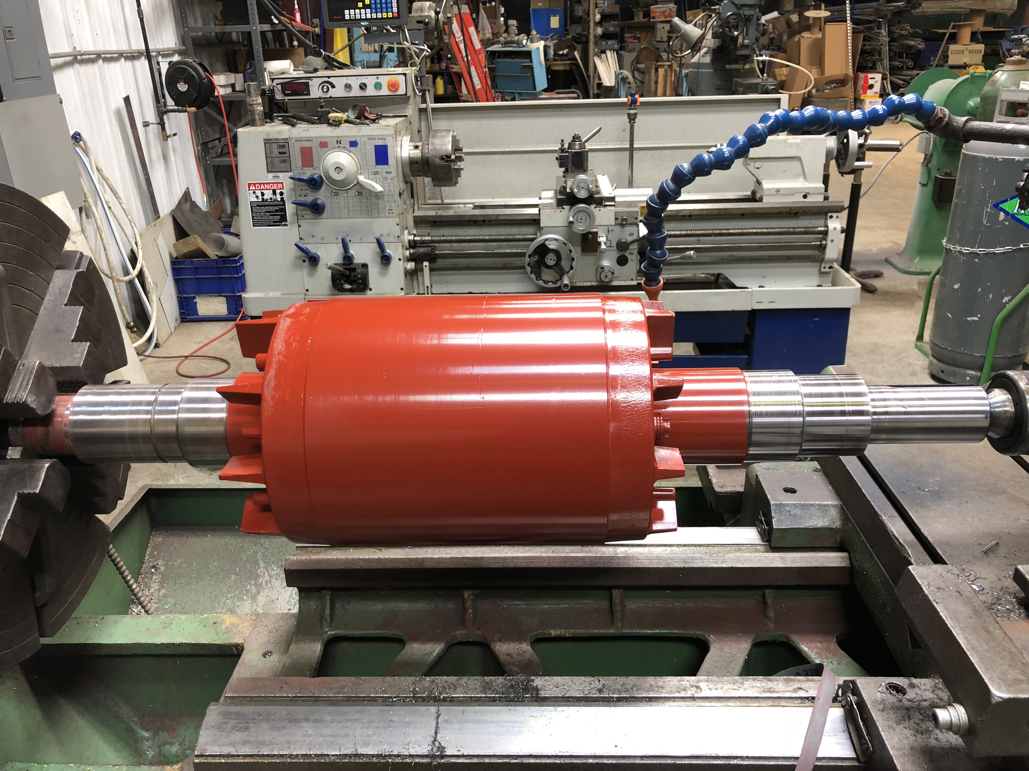 WELD & TURN BEARING FIT ON 200 HP ROTOR